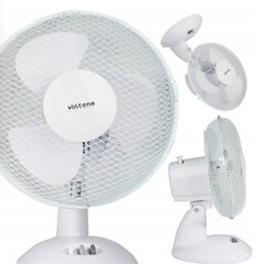 Galda ventilators, balts cena un informācija | Ventilatori | 220.lv