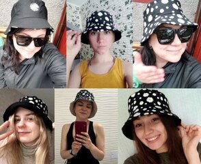 Реверсивная солнцезащитная шляпа ER7 цена и информация | Женские шапки | 220.lv