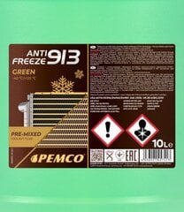 Антифриз Pemco 913 Green -40°C, 10 л цена и информация | Очищающие и охлаждающие жидкости | 220.lv