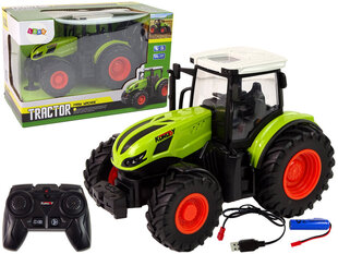 Трактор с дистанционным управлением, зеленый цена и информация | Игрушки для мальчиков | 220.lv