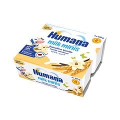 Vaniļas mannas deserts Humana Milk Minis, 100g x 4gab. цена и информация | Закуски, напитки для детей | 220.lv