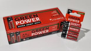 Baterijas Green Power R6 AA 1.5V 48 gab. цена и информация | Батарейки | 220.lv