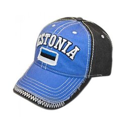 Cepure Estonia, zila/melna cena un informācija | Vīriešu cepures, šalles, cimdi | 220.lv