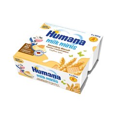 Cepumu mannas deserts Humana Milk Minis, 100g x 4gab. цена и информация | Закуски, напитки для детей | 220.lv