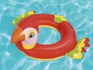 Надувной детский плавательный круг Bestway Попугай, 84х76 см, красный цена и информация | Надувные и пляжные товары | 220.lv