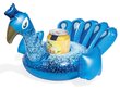 Piepūšamais dzērienu turētājs Bestway Float'n Fashion, 34,5 x 31 cm, pāvu zils цена и информация | Piepūšamās rotaļlietas un pludmales preces | 220.lv