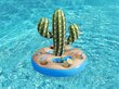 Piepūšamais dzērienu turētājs Bestway Float'n Fashion, 94 x 70 cm, kaktusa zaļš cena un informācija | Piepūšamās rotaļlietas un pludmales preces | 220.lv