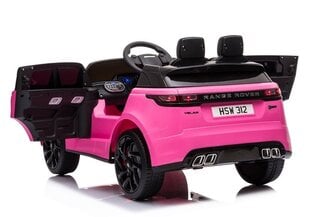 Электрический двухместный джип Range Rover, розовый лак цена и информация | Электромобили для детей | 220.lv