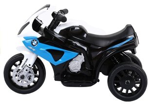 Elektriskais trīsritenis bērniem BMW S1000RR, zils cena un informācija | Elektro motorolleri | 220.lv