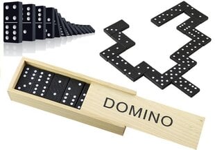 Klasiskā spēle Domino koka kastē, 28 gab. cena un informācija | Domino Rotaļlietas, bērnu preces | 220.lv