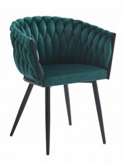 Krēsls Leobert Orion, zaļa/melna cena un informācija | Virtuves un ēdamistabas krēsli | 220.lv
