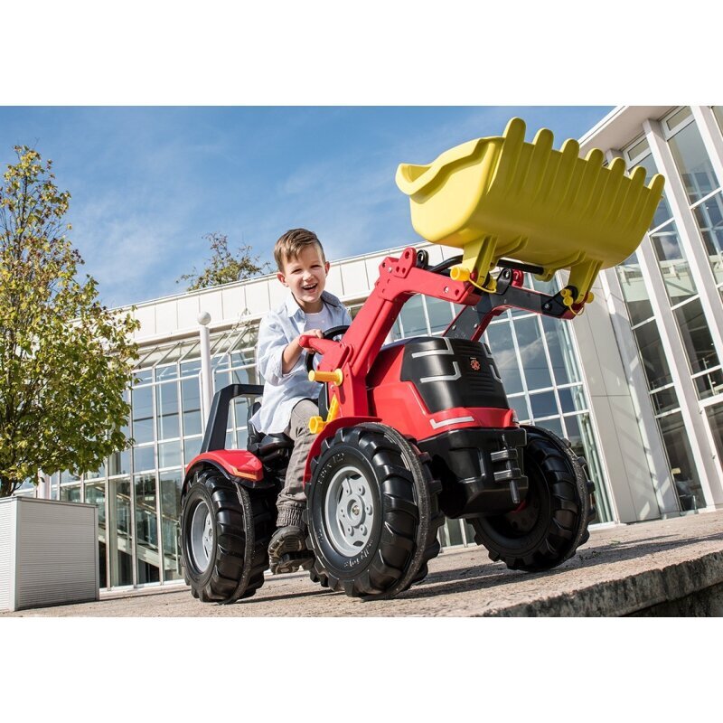 Pedāļu traktors ar kausu Rolly Toys X-Track, sarkans cena un informācija | Rotaļlietas zēniem | 220.lv