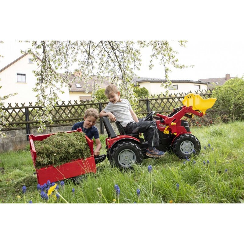 Pedāļu traktors ar kausu Rolly Toys X-Track, sarkans cena un informācija | Rotaļlietas zēniem | 220.lv