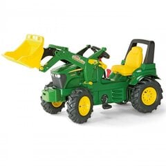 Traktors ar kausu Rolly Toys John Deere Green Rolly, zaļš cena un informācija | Rotaļlietas zēniem | 220.lv