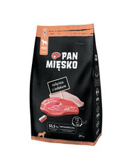 Pan Mięsko mazu šķirņu suņiem, ar teļa un tītara gaļu, 20 kg cena un informācija | Sausā barība suņiem | 220.lv