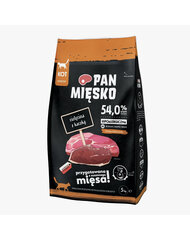 Pan Mięsko sausā barība kaķiem, ar teļa un pīles gaļu, 5 kg cena un informācija | Sausā barība kaķiem | 220.lv