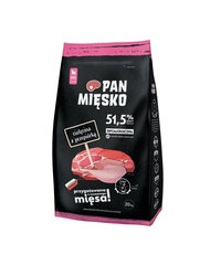 Pan Mięsko для собак особо мелких пород с телятиной и птицей, 20 кг цена и информация | Сухой корм для собак | 220.lv