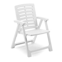 Saliekamais krēsls Rexi, balts цена и информация | Садовые стулья, кресла, пуфы | 220.lv