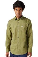 Льняная рубашка Wrangler 112352134-M цена и информация | Мужские рубашки | 220.lv