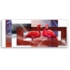 Glezna Divi flamingo cena un informācija | Gleznas | 220.lv