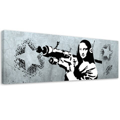Glezna Banksy Mona Lisa Bazooka cena un informācija | Gleznas | 220.lv