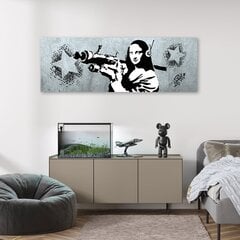 Glezna Banksy Mona Lisa Bazooka cena un informācija | Gleznas | 220.lv