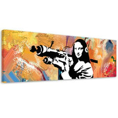 Glezna Banksy Mona Lisa Bazooka cena un informācija | Gleznas | 220.lv