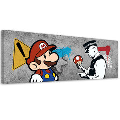 Glezna Banksy Super Mario un Cop цена и информация | Картины | 220.lv