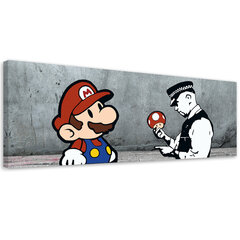 Glezna Banksy Super Mario un Cop cena un informācija | Gleznas | 220.lv