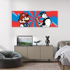 Glezna Banksy Super Mario un Cop cena un informācija | Gleznas | 220.lv