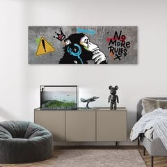 Glezna Banksy DJ pērtiķis cena un informācija | Gleznas | 220.lv