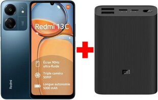 Xiaomi Redmi 13C 8/256GB Navy Blue + Xiaomi Mi Power Bank 3 Ultra Compact, 10000 mAh цена и информация | Мобильные телефоны | 220.lv
