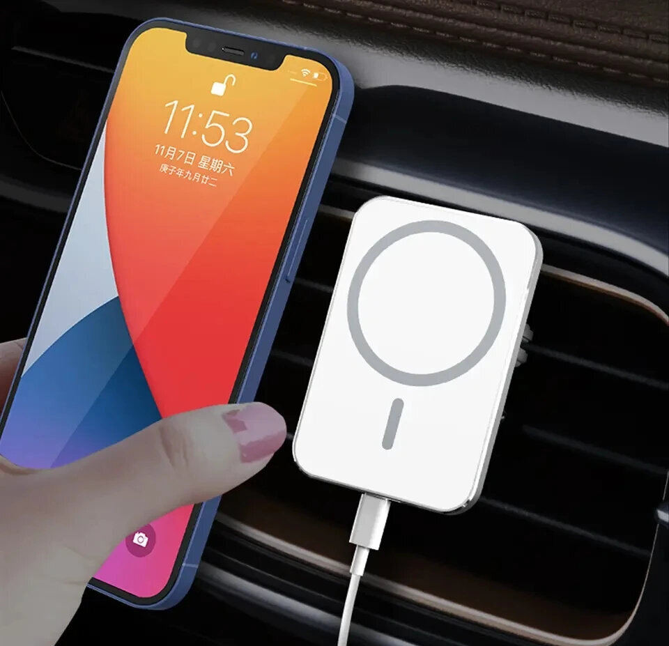 Bezvadu lādētājs MagSafe цена и информация | Auto turētāji | 220.lv