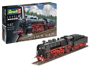 Konstruktors Revell - S3/6 BR18 Express Locomotive With Tender, 1/87, 02168 cena un informācija | Konstruktori | 220.lv