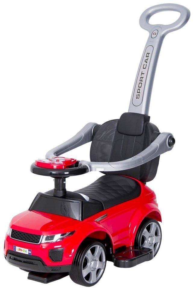 Bērnu stumjamā mašīna ar rokturi Rider, sarkana cena un informācija | Rotaļlietas zīdaiņiem | 220.lv