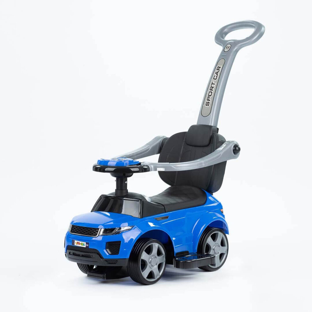 Bērnu stumjamā mašīna ar rokturi Rider, zila цена и информация | Rotaļlietas zīdaiņiem | 220.lv