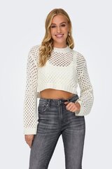 Džemperis sievietēm Only, balts cena un informācija | Sieviešu džemperi | 220.lv