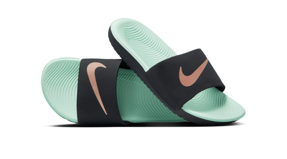 Nike čības Kawa Slide, melnas-piparmētras cena un informācija | Iešļūcenes, čības sievietēm | 220.lv