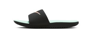 Nike čības Kawa Slide, melnas-piparmētras цена и информация | Шлепанцы, тапочки для женщин | 220.lv