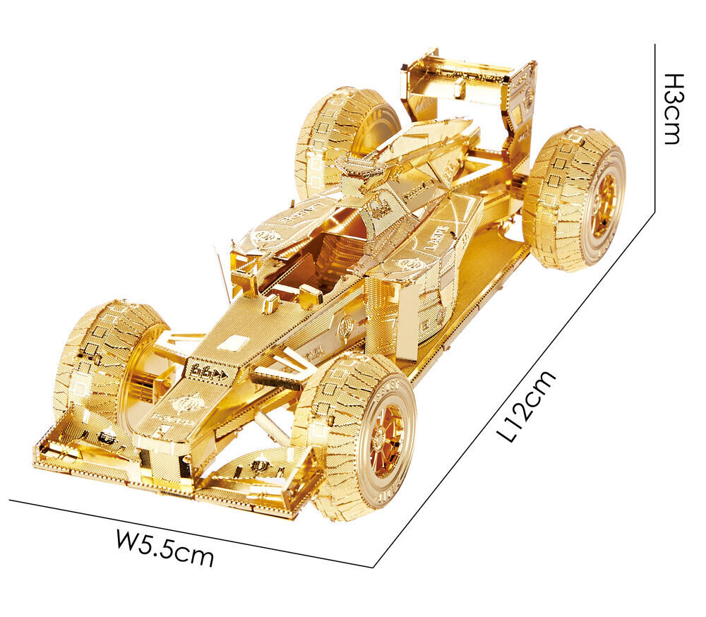 Metāla konstruktora 3D modelis - Formula Piececool, 69 d. cena un informācija | Konstruktori | 220.lv