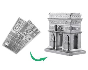 Metāla konstruktora 3D modelis — Triumfa arka Piececool, 41 d. cena un informācija | Konstruktori | 220.lv