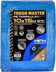 Ūdensnecaurlaidīgs brezents/ tents 10x15m, Tough Master® TM-PT91015 цена и информация | Садовые инструменты | 220.lv