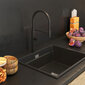 Virtuves maisītājs Granitan Fano, melns cena un informācija | Ūdens maisītāji virtuvei | 220.lv