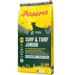 Josera Surf&Turf vidējām un lielām šķirnēm, ar jēru un lasi, 12,5 kg cena un informācija | Sausā barība suņiem | 220.lv