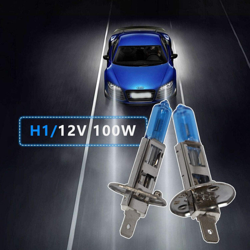 Halogēna zilas spuldzes priekšējiem lukturiem 12V 100W цена и информация | Automašīnu spoguļi, restes, lukturi | 220.lv