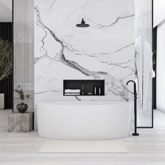 Vannas istabas plaukts, 30x60 melns paklājs цена и информация | Аксессуары для ванной комнаты | 220.lv