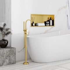 Vannas istabas plaukts, 30x60 matēts zelts цена и информация | Аксессуары для ванной комнаты | 220.lv