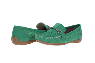 Мокасины для женщин Rieker 33313, зеленые цена и информация | Женская обувь | 220.lv