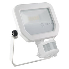 LED prožektors ar sensoru Ledvance 10W/3000K, balts cena un informācija | Āra apgaismojums | 220.lv