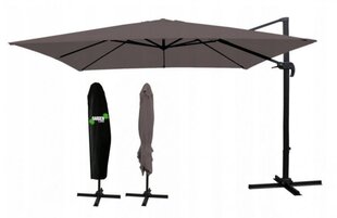 PARASOL OGRODOWY "ROMA" 3 x 4 M KAKAOWY Z POKROWCEM *4873 цена и информация | Зонты, маркизы, стойки | 220.lv